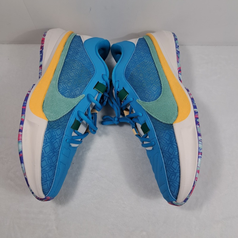 NIKE ZOOM FREAK‎ 5 BASKETBALL SHOES MEN'S SZ 11 BLUE LIGHTNING DX4985 400 NIB - Picture 4 of 13